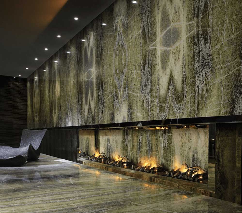 irish green marble wall and flooring